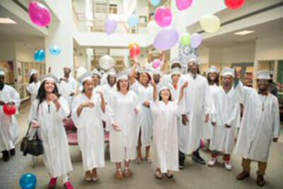 Foster Youth in cap and gown