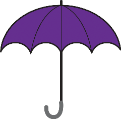 Small purple best sale umbrella