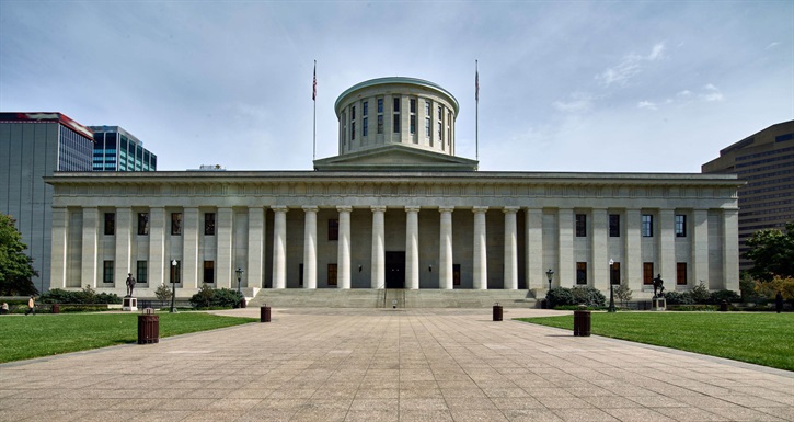 Ohio Statehouse Photo Blured Logo